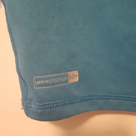 Quicksilver Rash Guard Sun Surf Shirt Blue Compression Mens Size XS - Picture 8 of 10